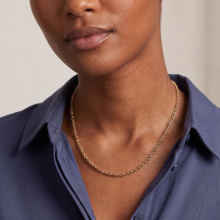 The Round Cable Link Necklace