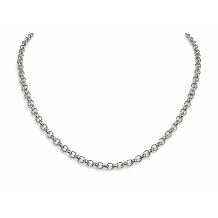 The Round Cable Link Silver Necklace