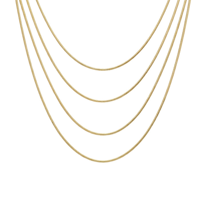 The Snake Chain Gold Set (4 in 1)