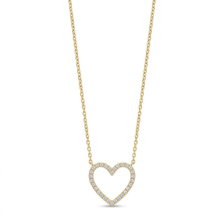 The Sparkling Silhouette Heart Necklace