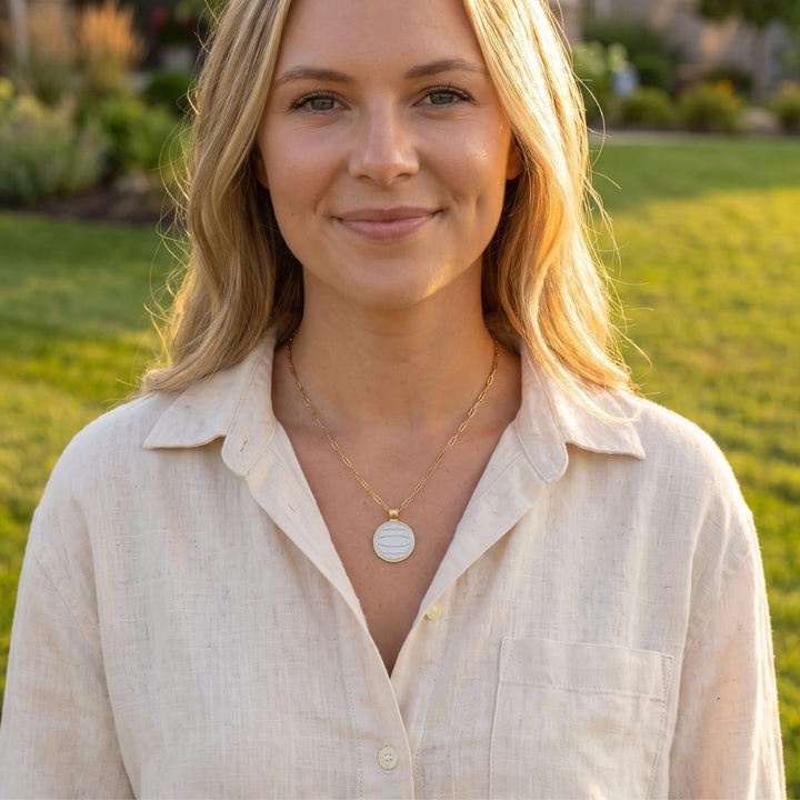The Water Polo Silver & Gold Coin Necklace