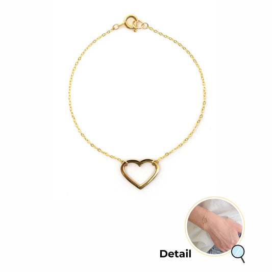 Follow Your Heart Silhouette Bracelet