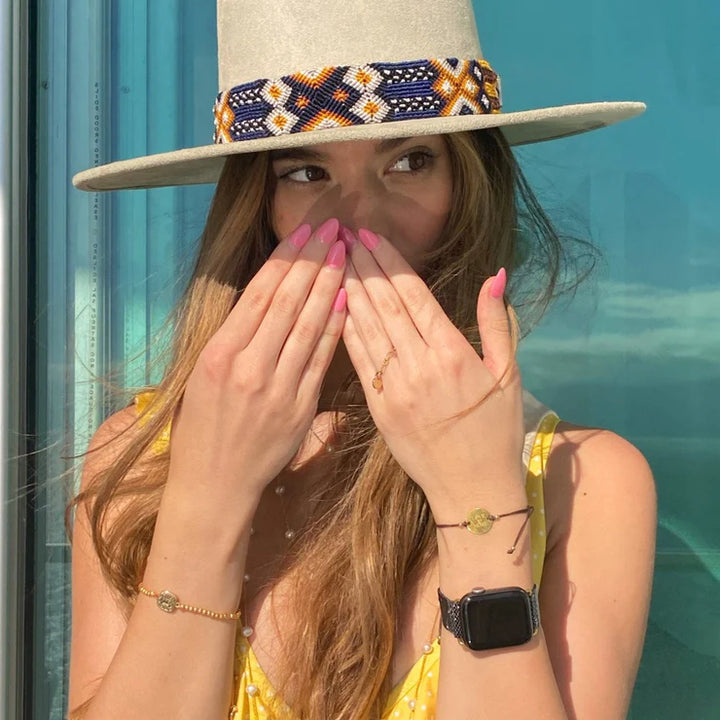 Savannah Cord Bracelet with Mini Love You More Coin