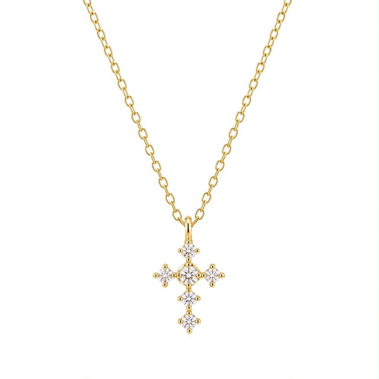 The Sparkle Cross my Heart Necklace