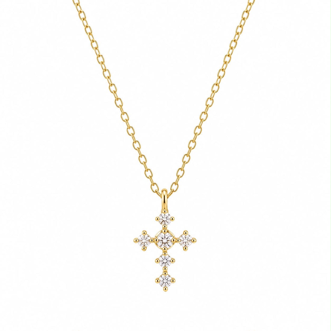 The Sparkle Cross my Heart Necklace
