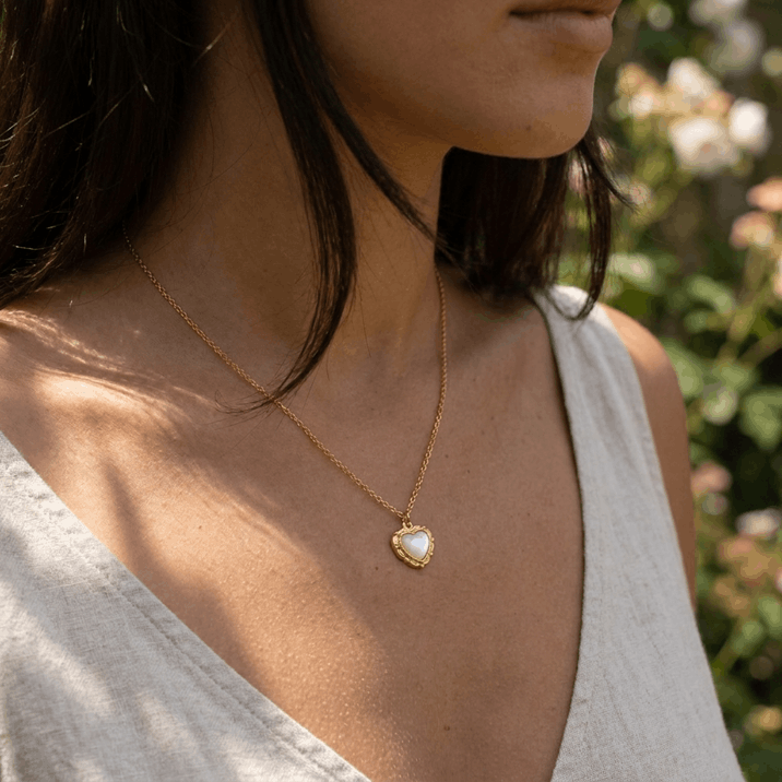Heirloom Heart Gold Necklace