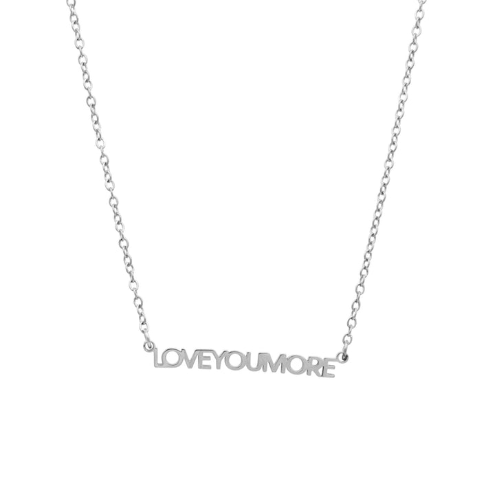 Mini Love You More Bar Necklace