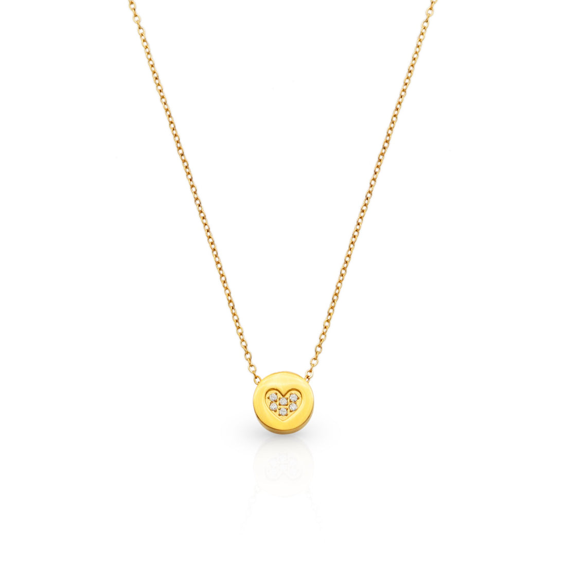 Win My Heart Gold Necklace