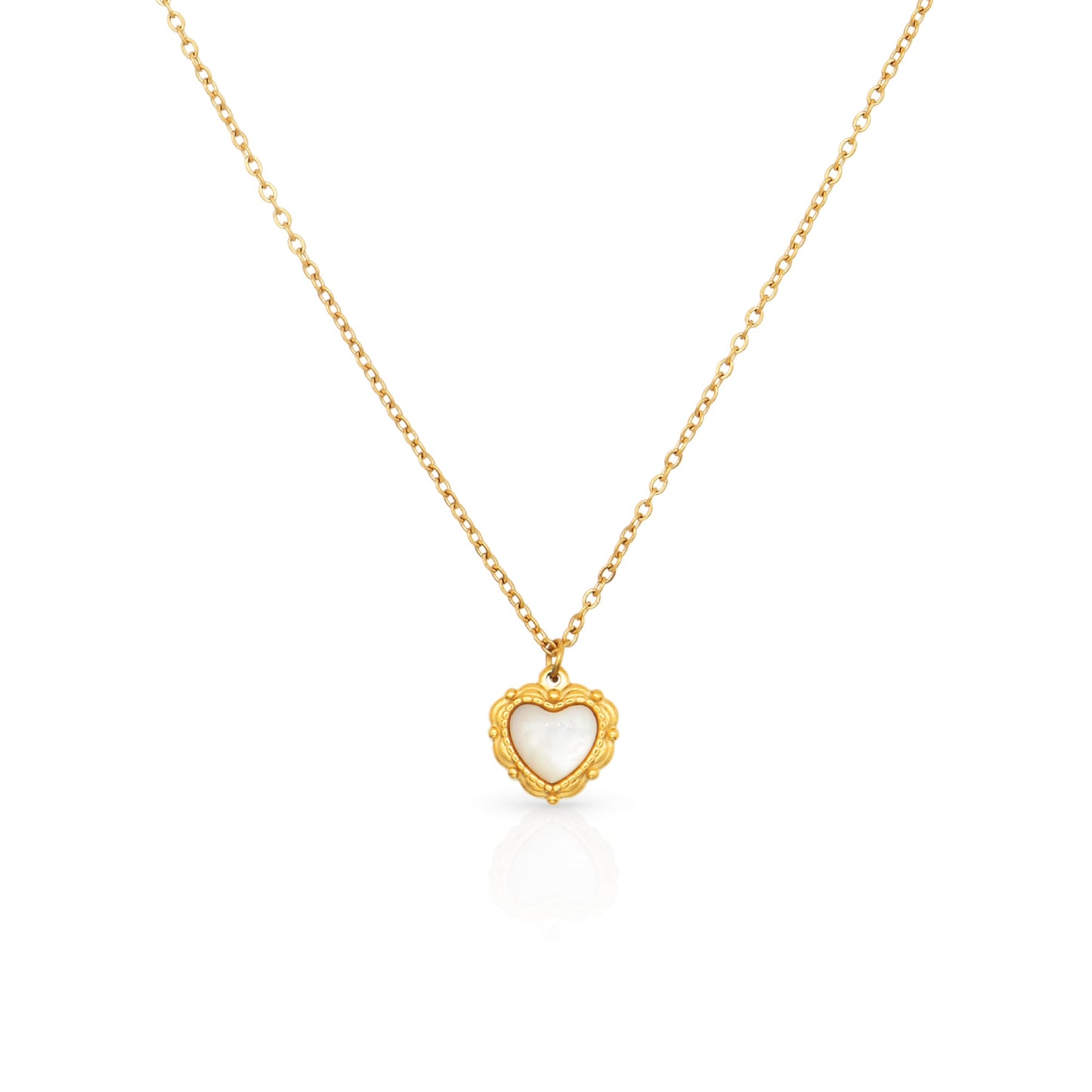 Heirloom Heart Gold Necklace