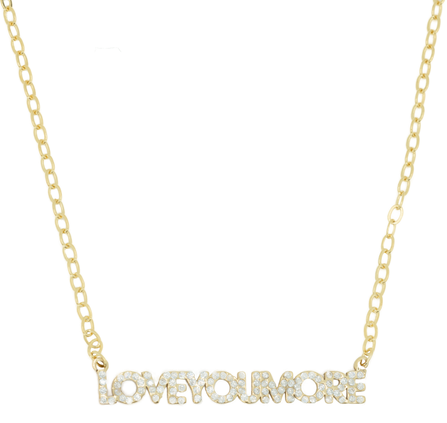 Love You More Horizontal Necklace Bling