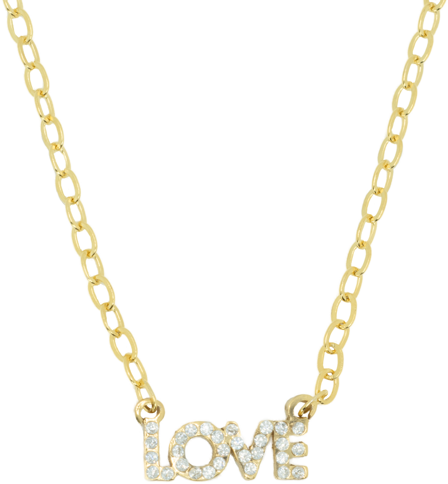 Love Horizontal Necklace Bling