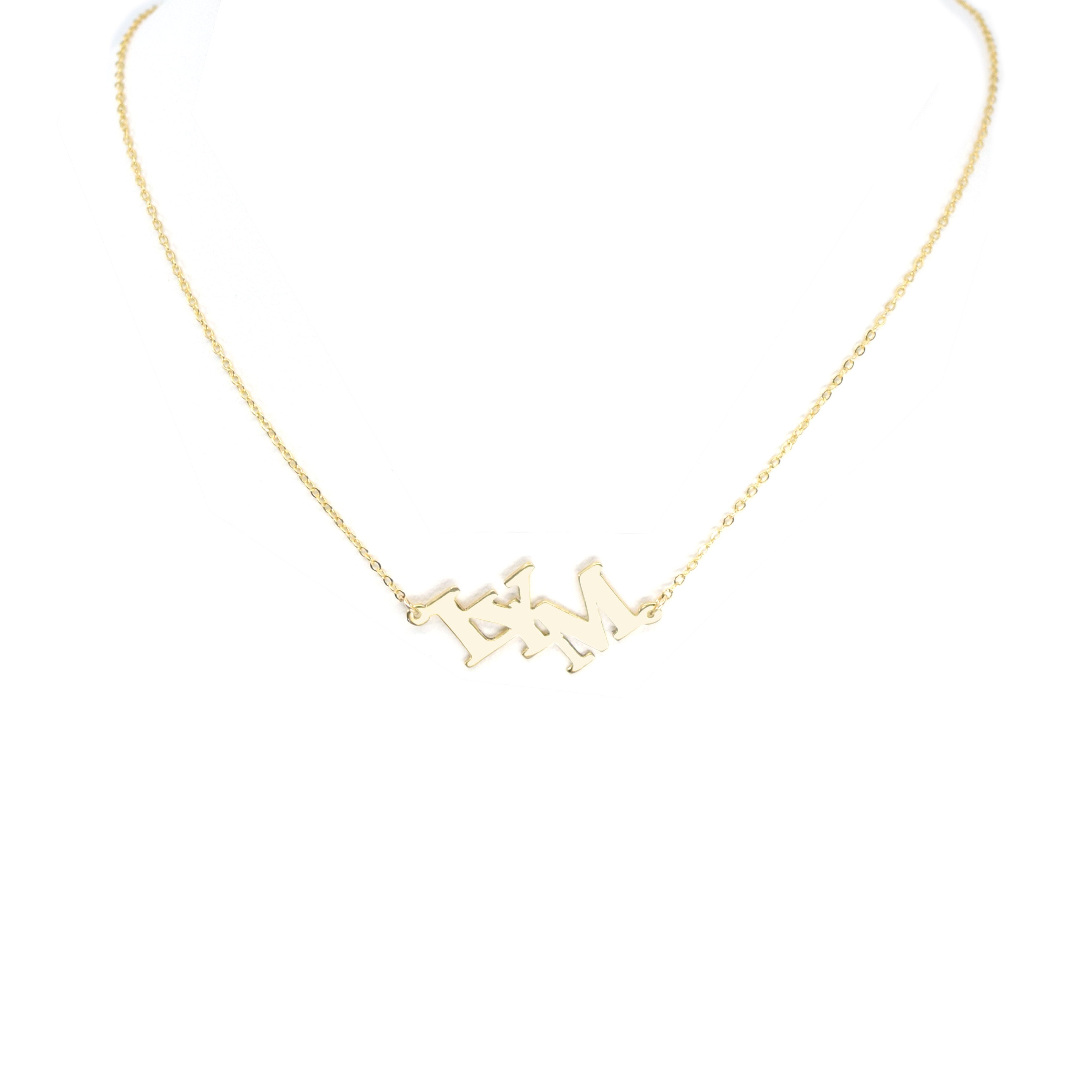 LYM Letter Gold Necklace