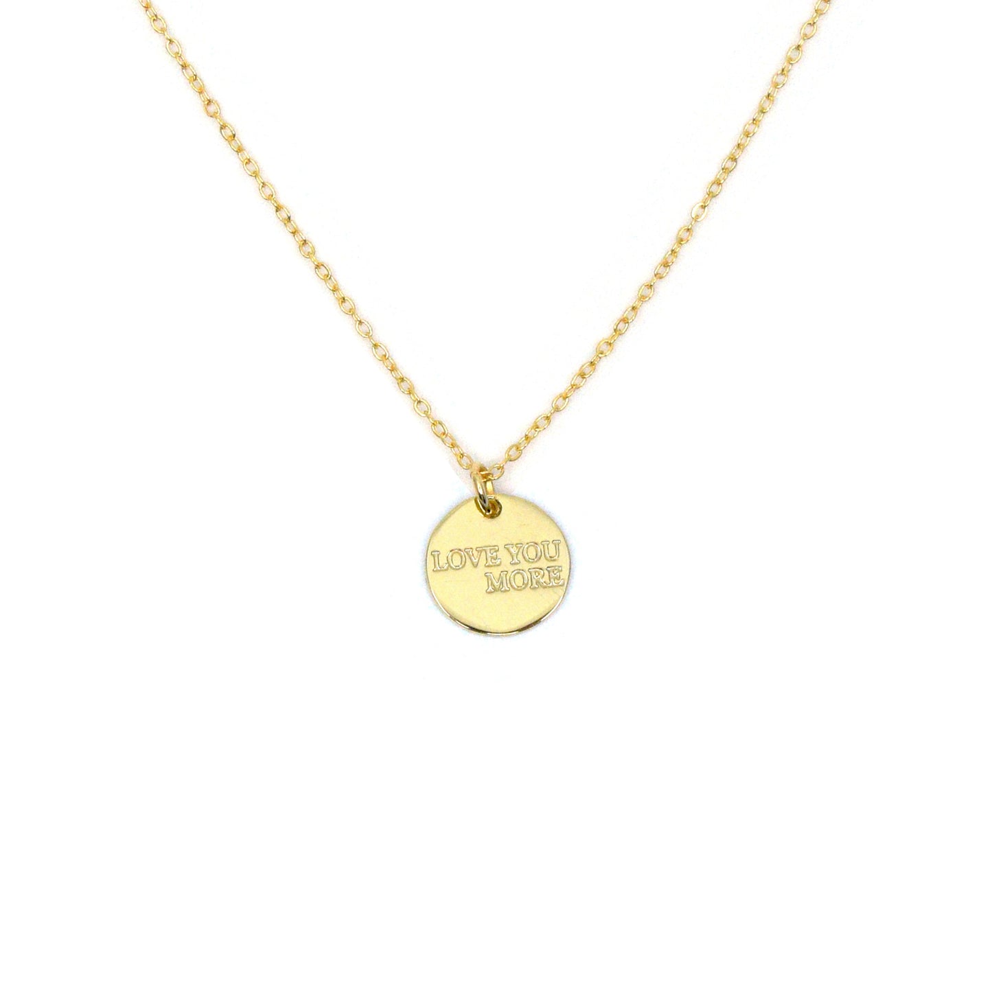 Love You More Coin Necklace