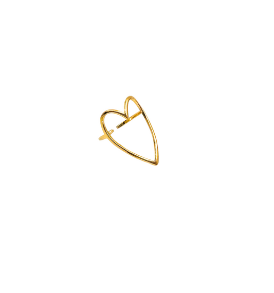 Silhouette Heart Ring