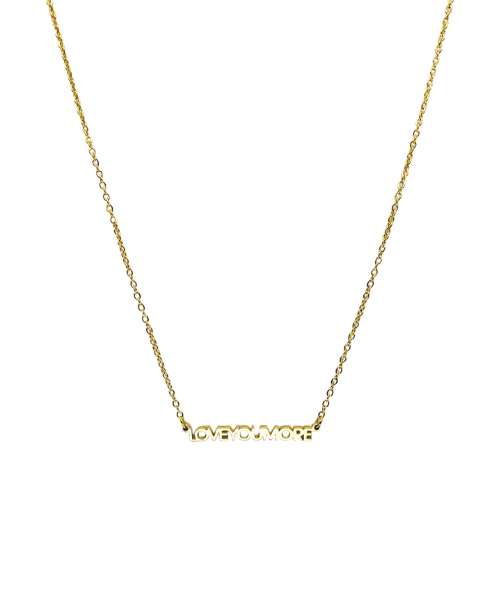 Mini Love You More Bar Necklace